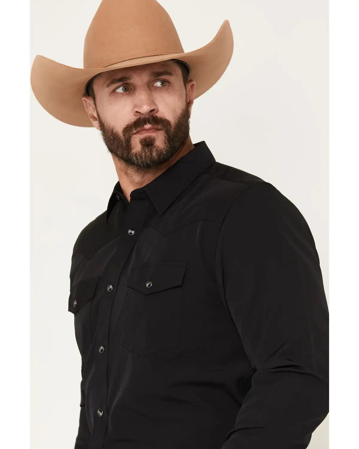 RANK 45® Remming Solid RODEOTEK™ 2.0 Long Sleeve Snap Stretch Performance Shirt