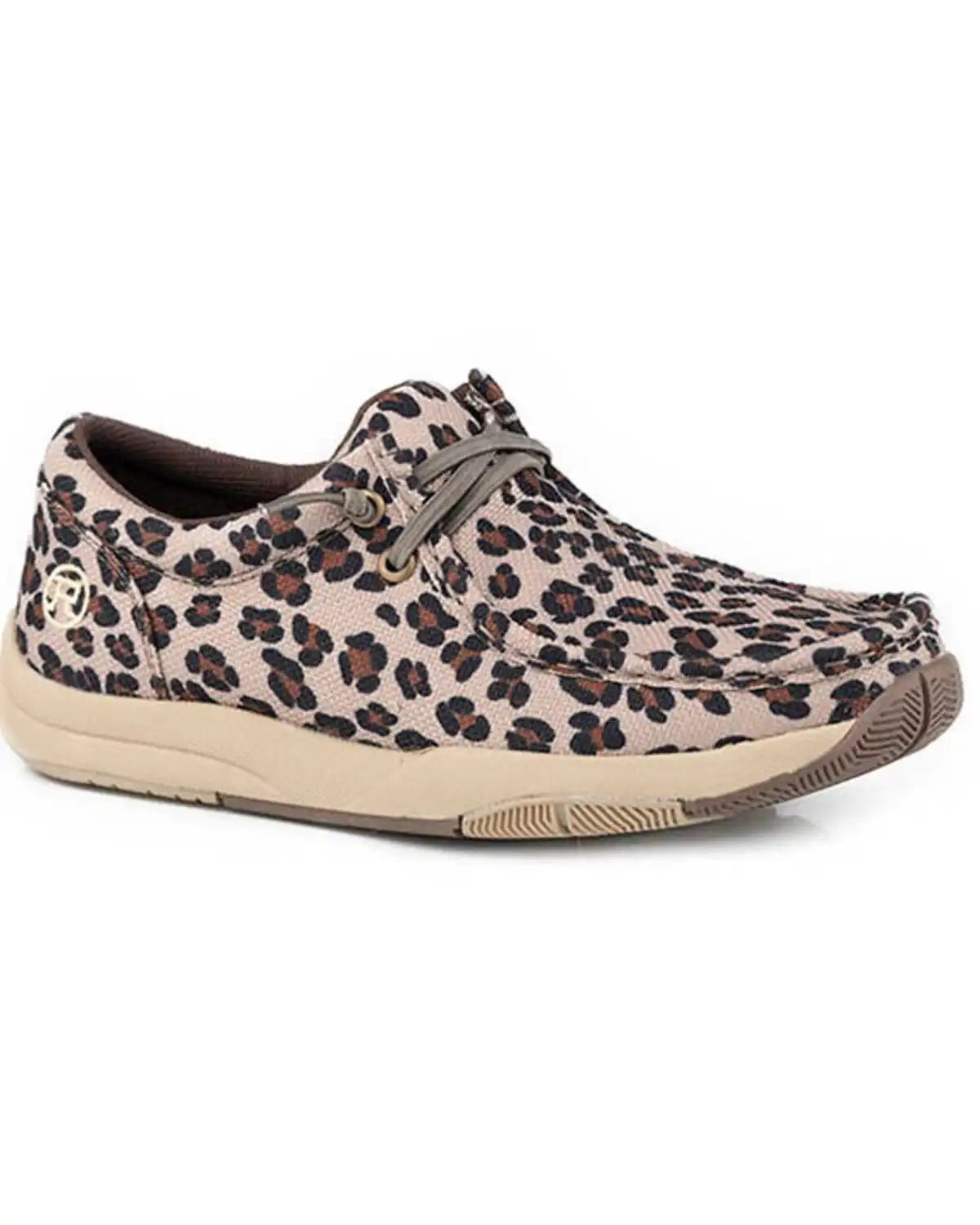 Roper Women's Clearcut Low Leopard Print Casual Shoes - Moc Toe