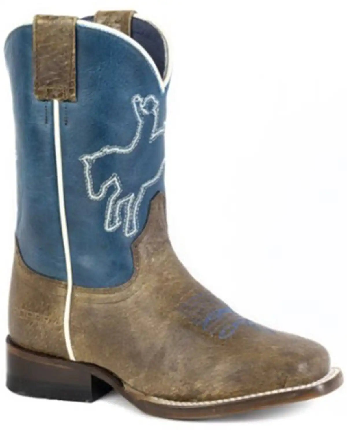 Roper Little Boys' Bronc Rider Western Boots - Broad Square Toe