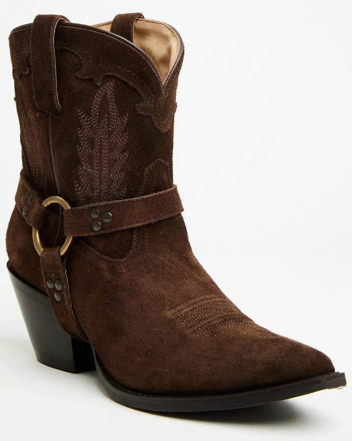 Idyllwind Women's Dust Rider Suede Western Booties - Snip Toe