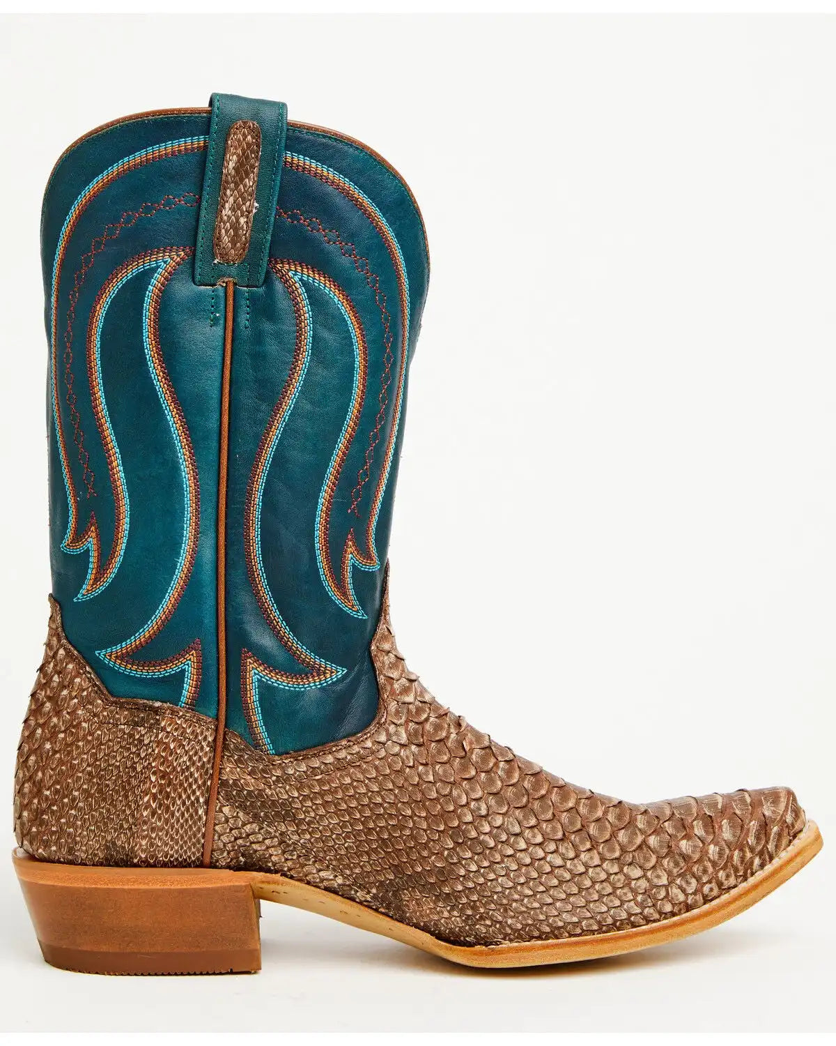 Dan Post Men's Exotic Python Belly Western Boots - Snip Toe