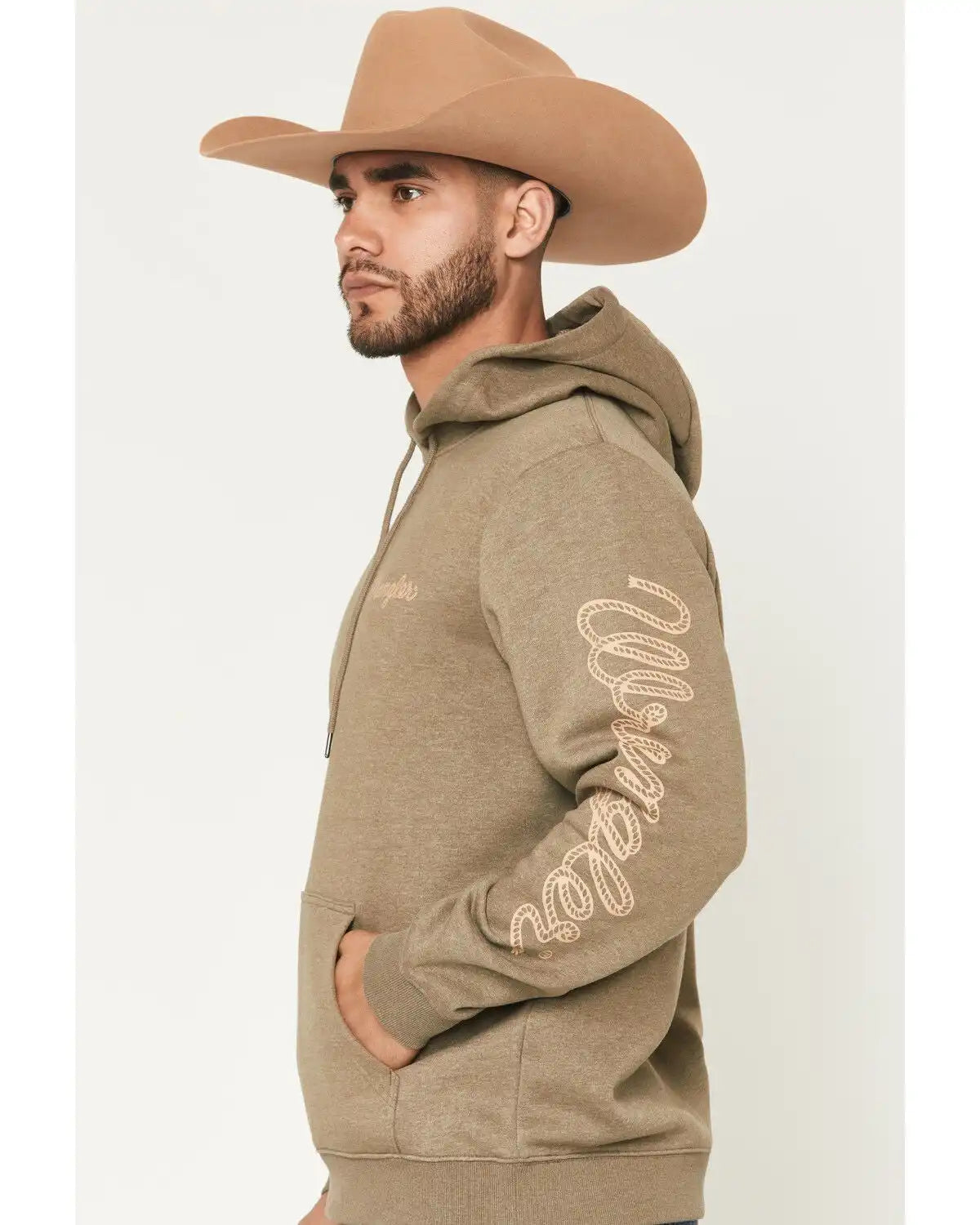 Wrangler Men's Logo Graphic Hooded Sweatshirt