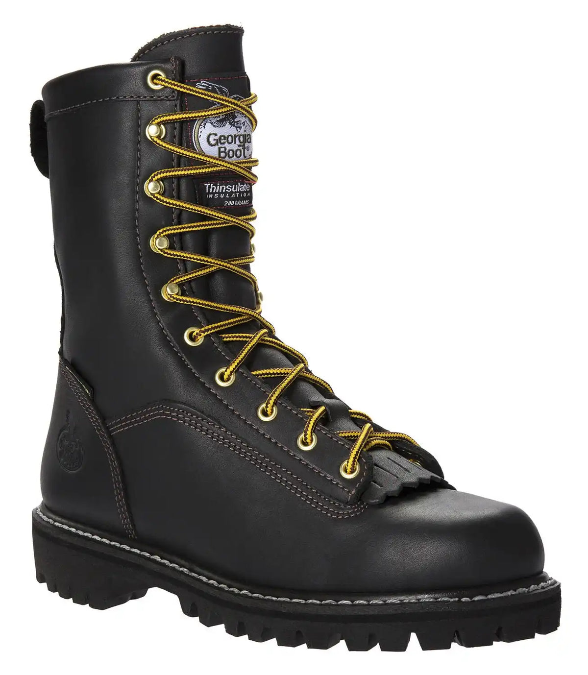 Georgia Boot Men's Insulated Low Heel Logger Work Boots - Soft Toe