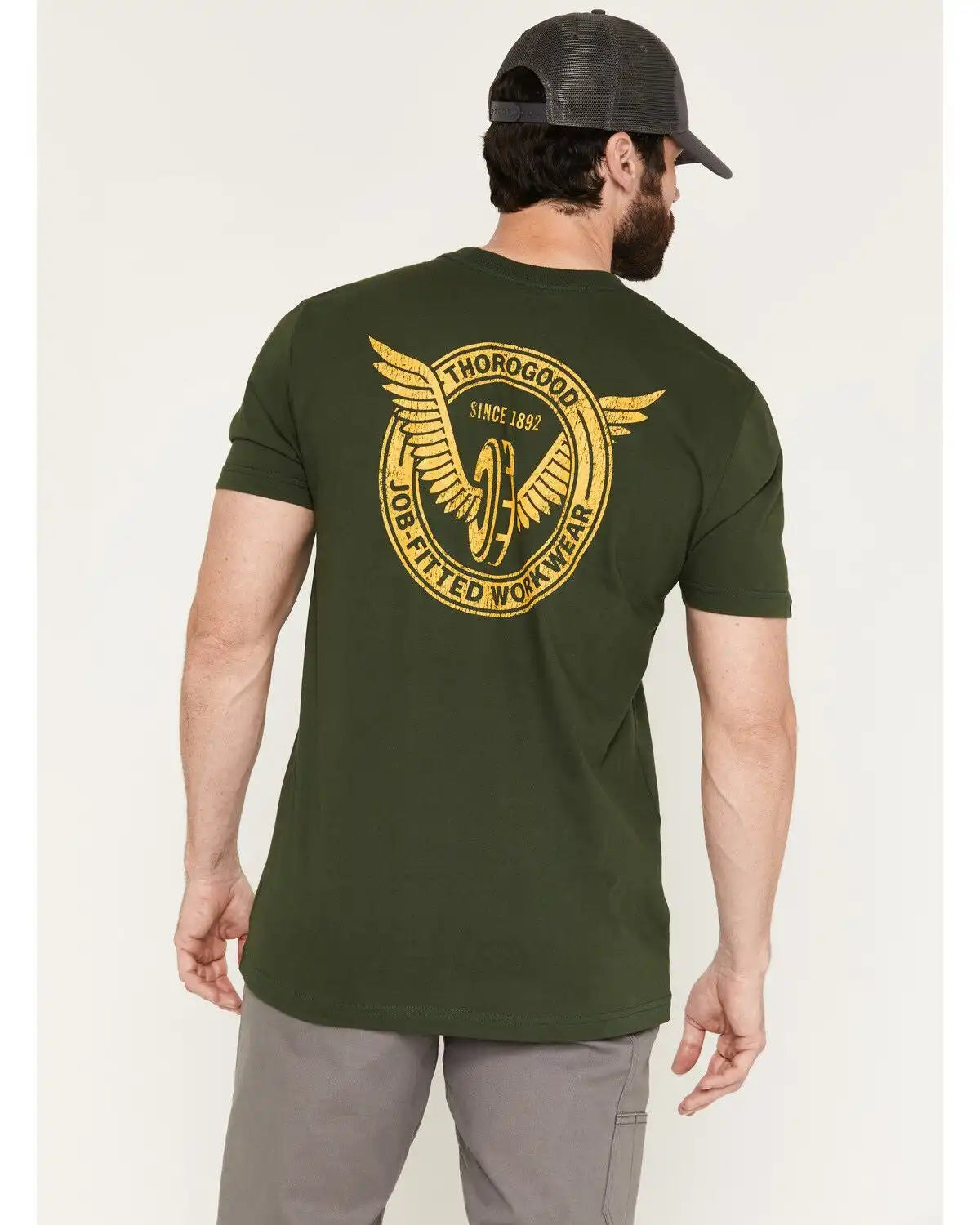 Thorogood Men's USA Wing & Wheel Short Sleeve Graphic T-Shirt