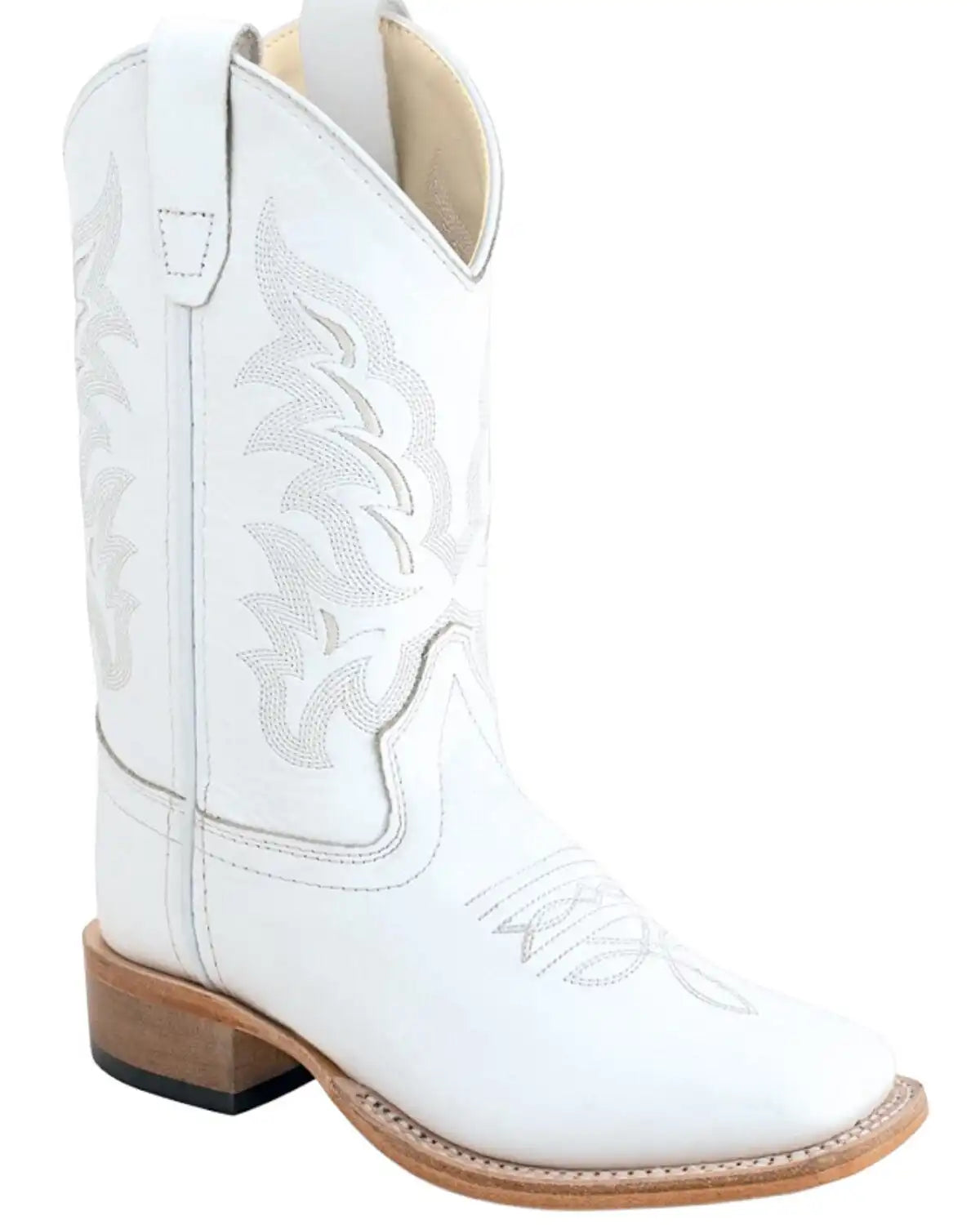Old West Girls' Western Boots - Broad Square Toe