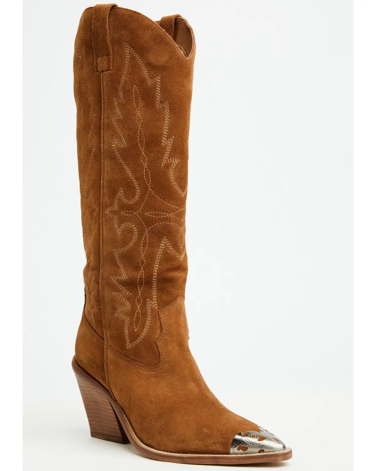 Idyllwind Women's Silver Spur Suede Tall Western Boots - Round Toe