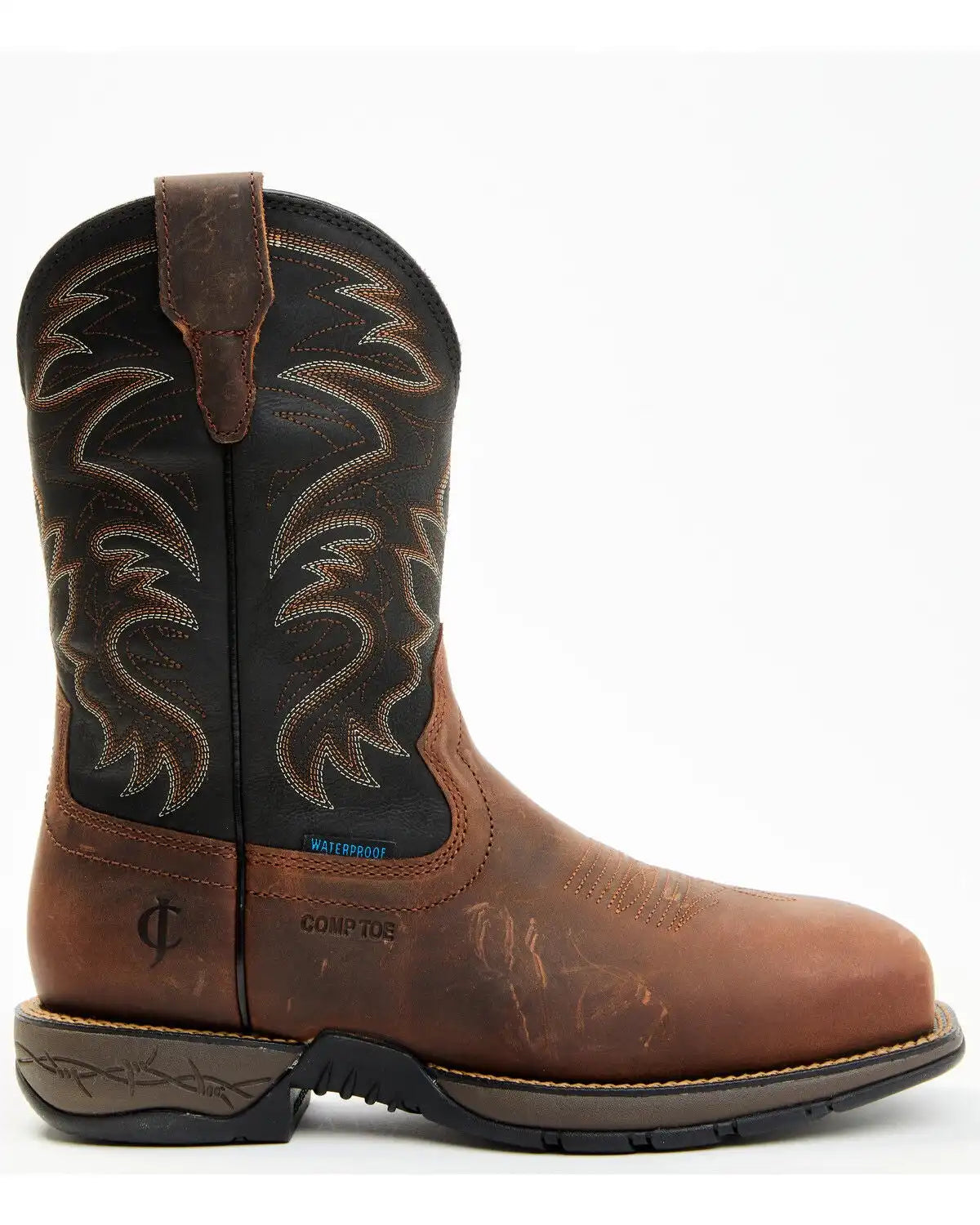 Cody James Men's 11" Xero Gravity Lite Waterproof Pull-On Work Boots - Composite Toe