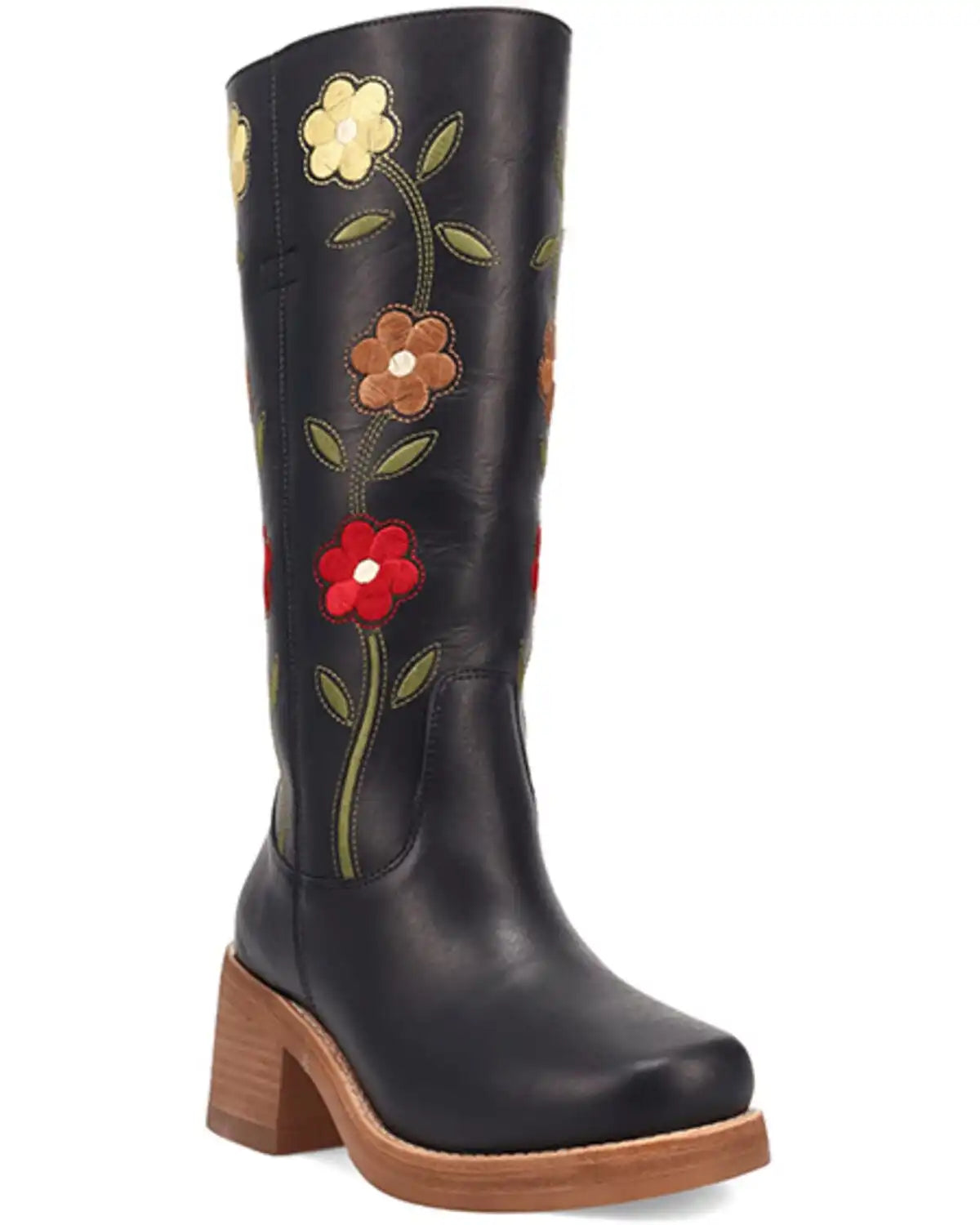 Dingo Women's Floral Bloom Fashion Boots - Round Toe