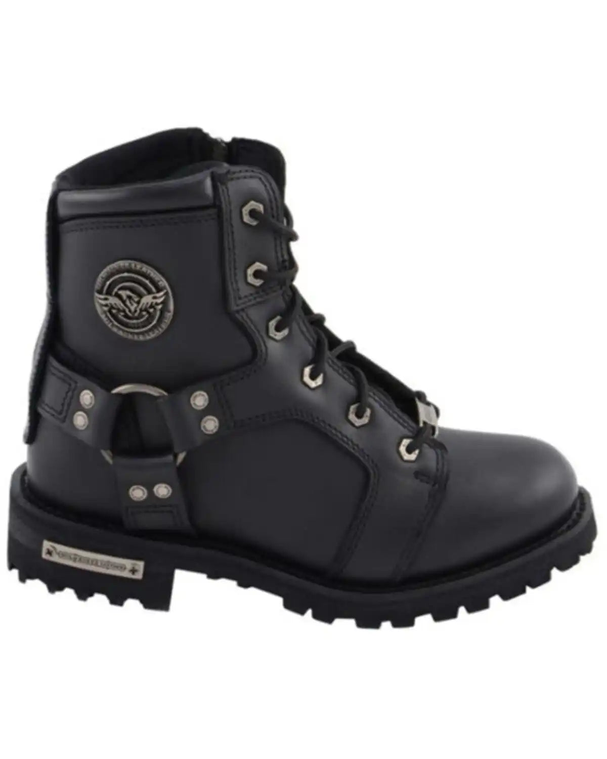 Milwaukee Leather Women's Harness Moto Boots - Soft Toe