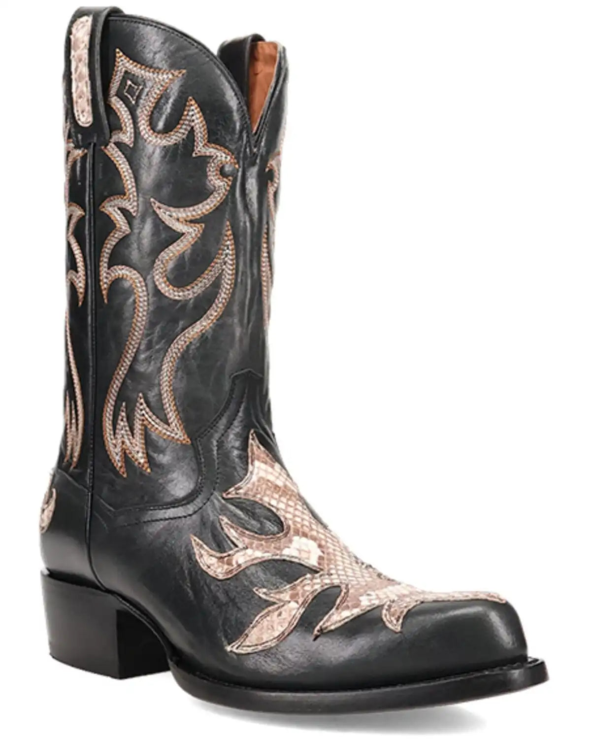 Dan Post Men's Exotic Snake Western Boots - Round Toe