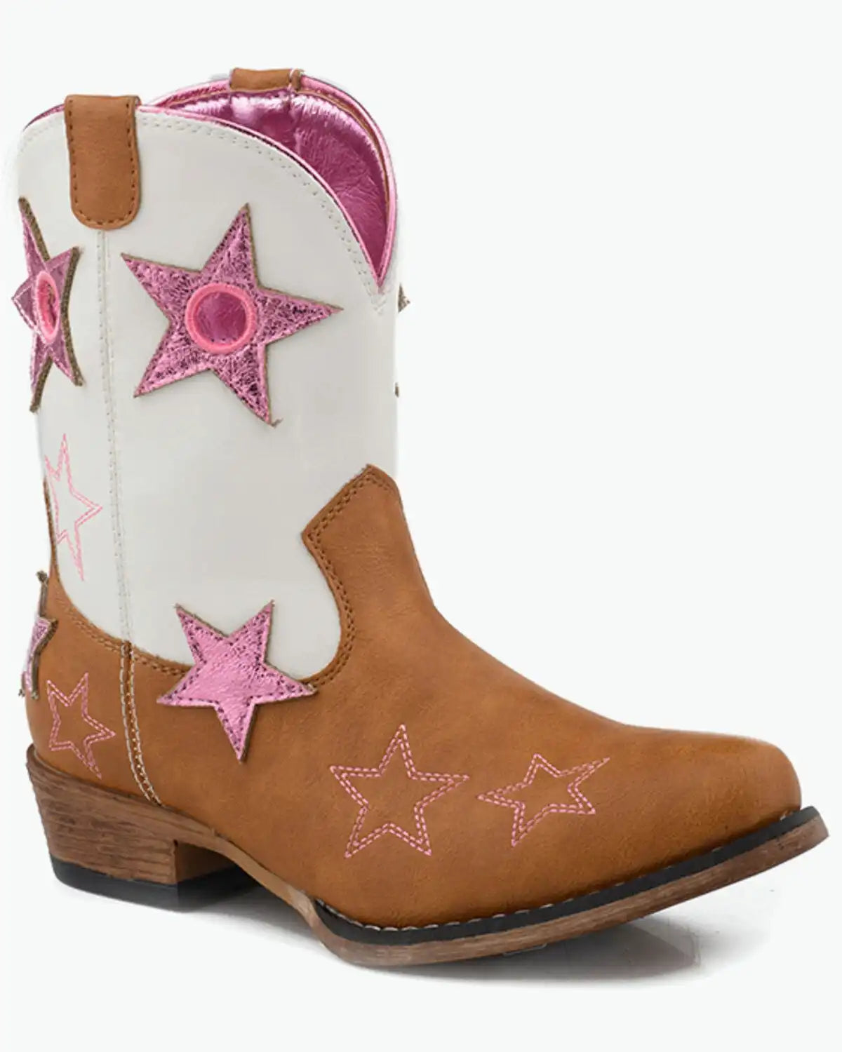 Roper Little Girls' Star Rodeo Western Boots - Snip Toe