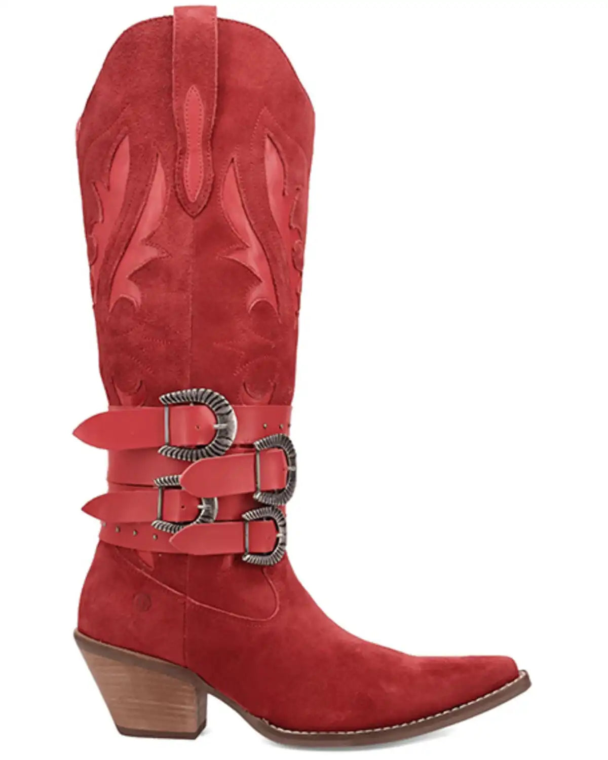 Dingo Women's Buck Wild Suede Tall Western Boots - Round Toe