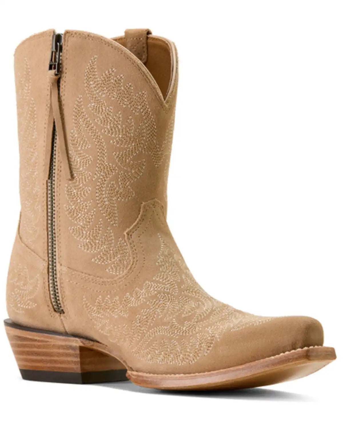 Ariat Women's Cate Suede Short Western Boots - Snip Toe