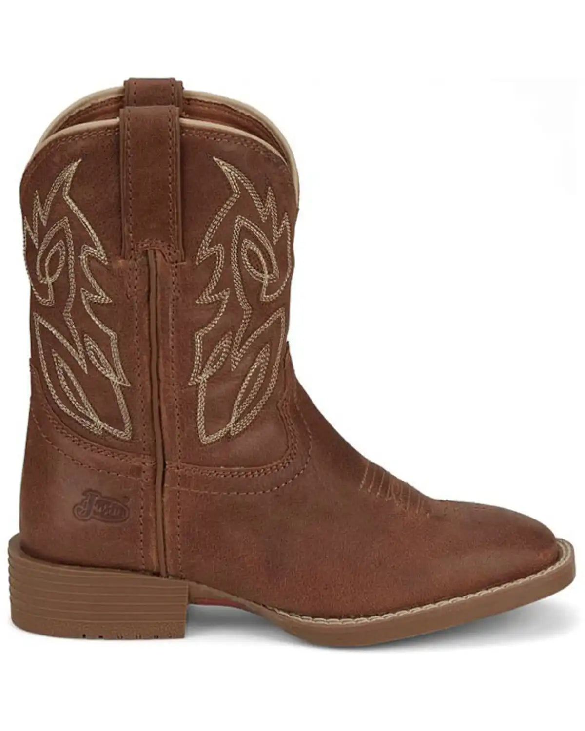 Justin Boys' Canter Western Boots - Broad Square Toe