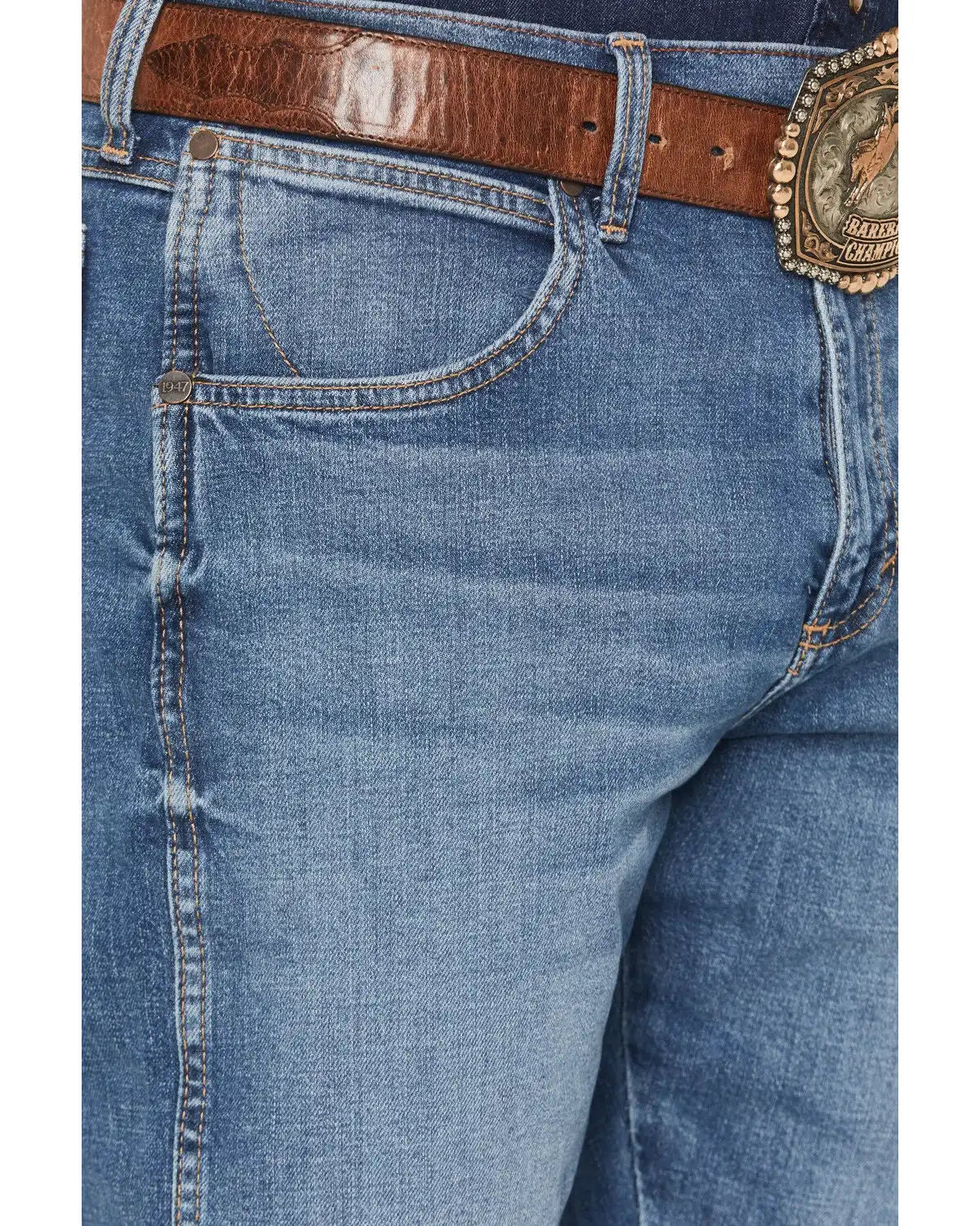 Wrangler Retro Men's WRT20 Evans Medium Wash Relaxed Bootcut Stretch Denim Jeans
