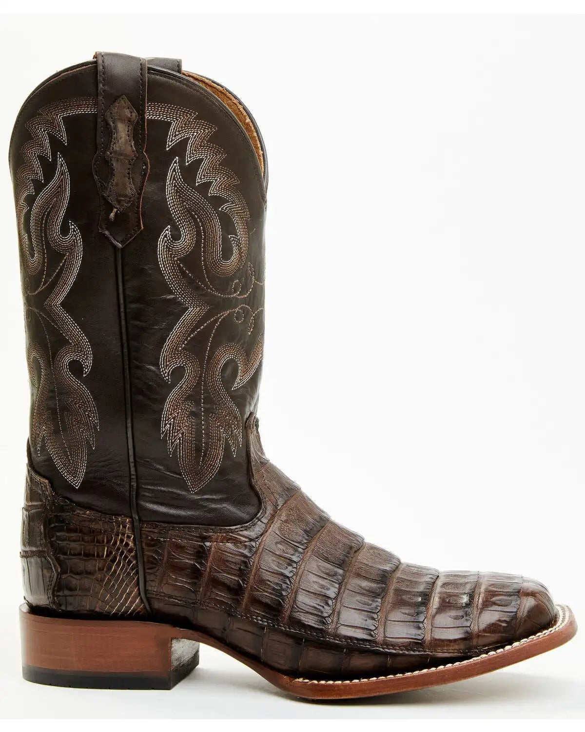 Cody James Men's Exotic Caiman Tail Skin Western Boots - Broad Square Toe