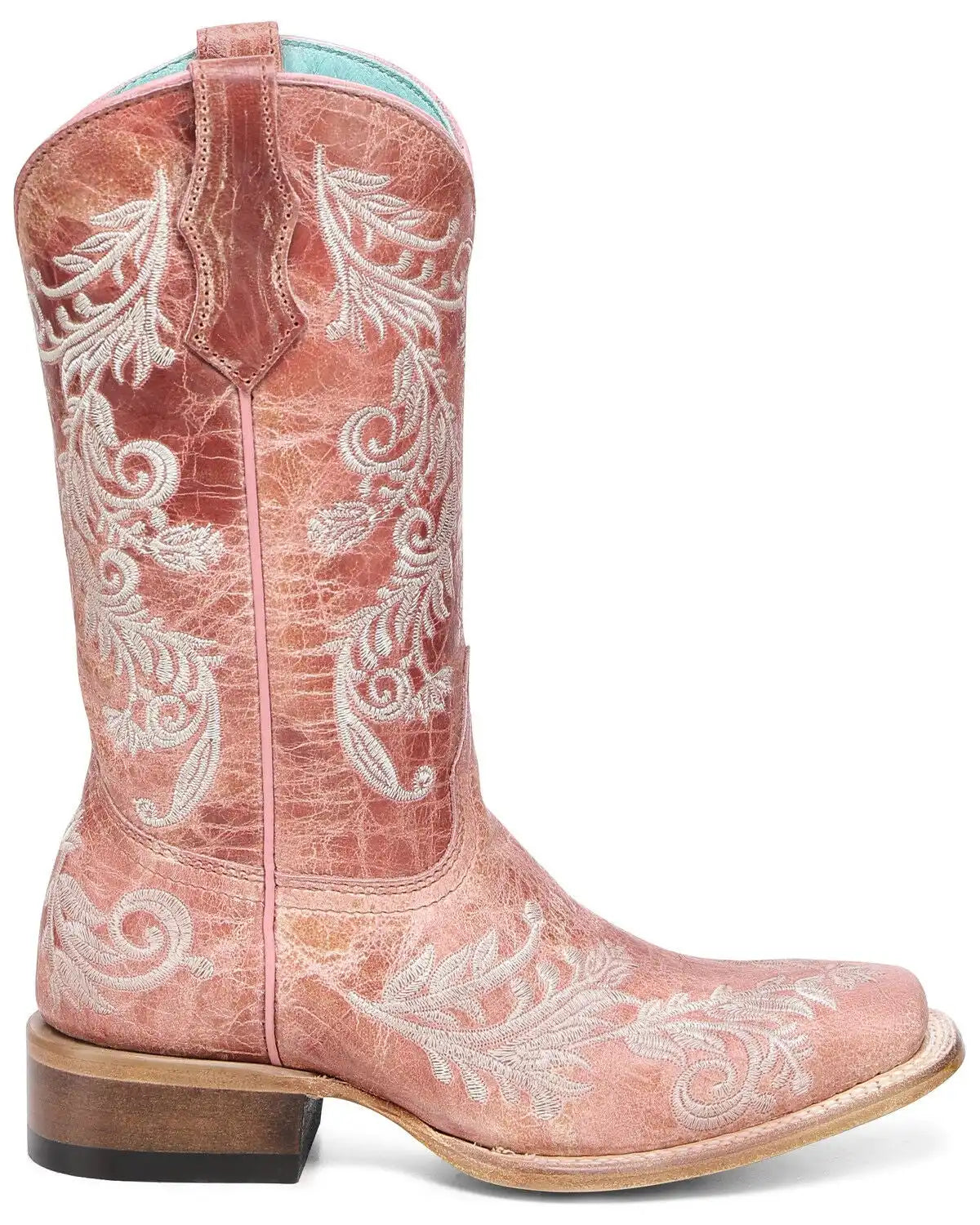 Corral Girls' Embroidered Western Boots - Broad Square Toe