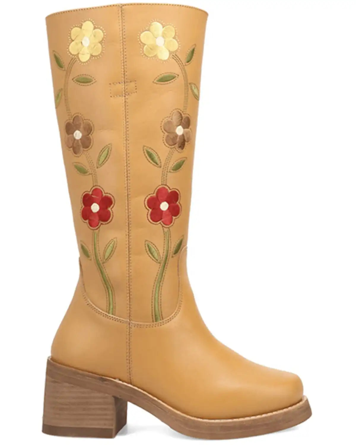 Dingo Women's Floral Bloom Fashion Boots - Round Toe