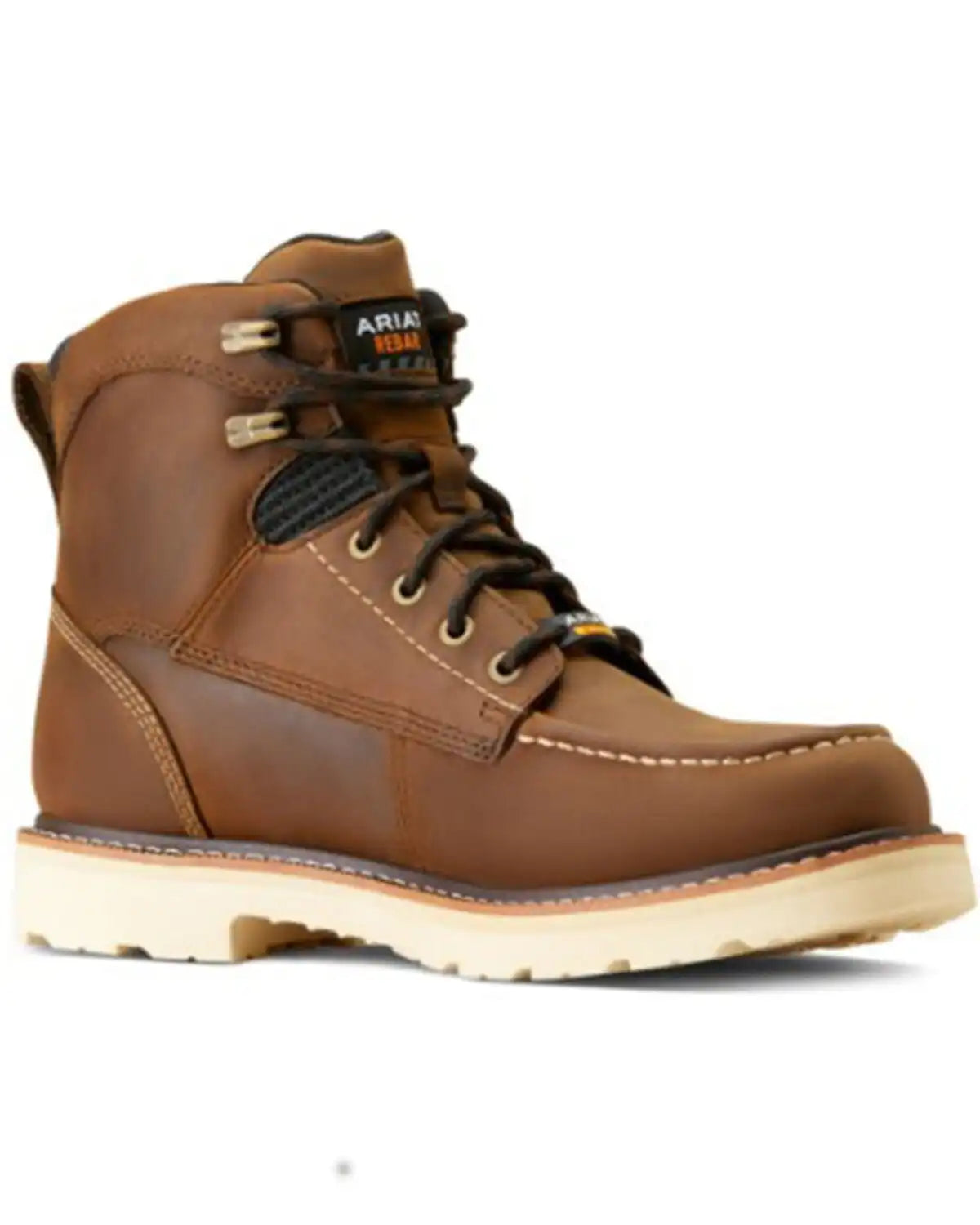 Ariat Men's Rebar Lift 6" Lace-Up Waterproof Work Boots - Moc Toe