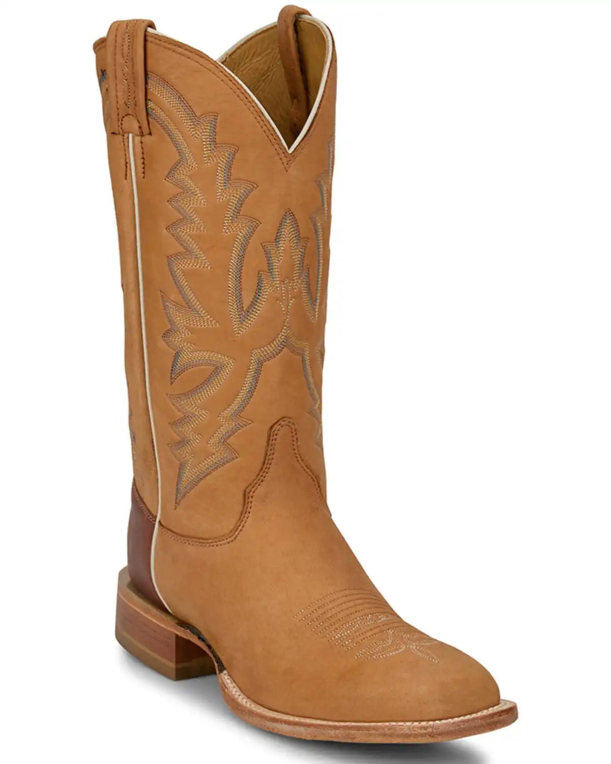 Justin Men's Boston Deerskin Tall Western Boots - Square Toe