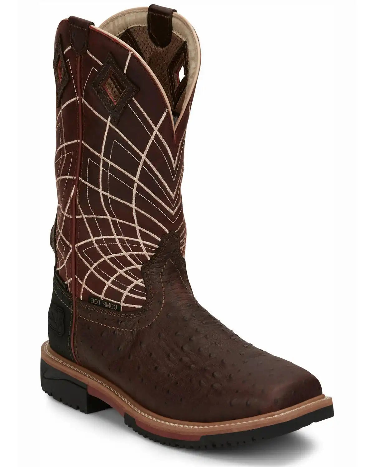 Justin Men's Derrickman Western Work Boots - Composite Toe