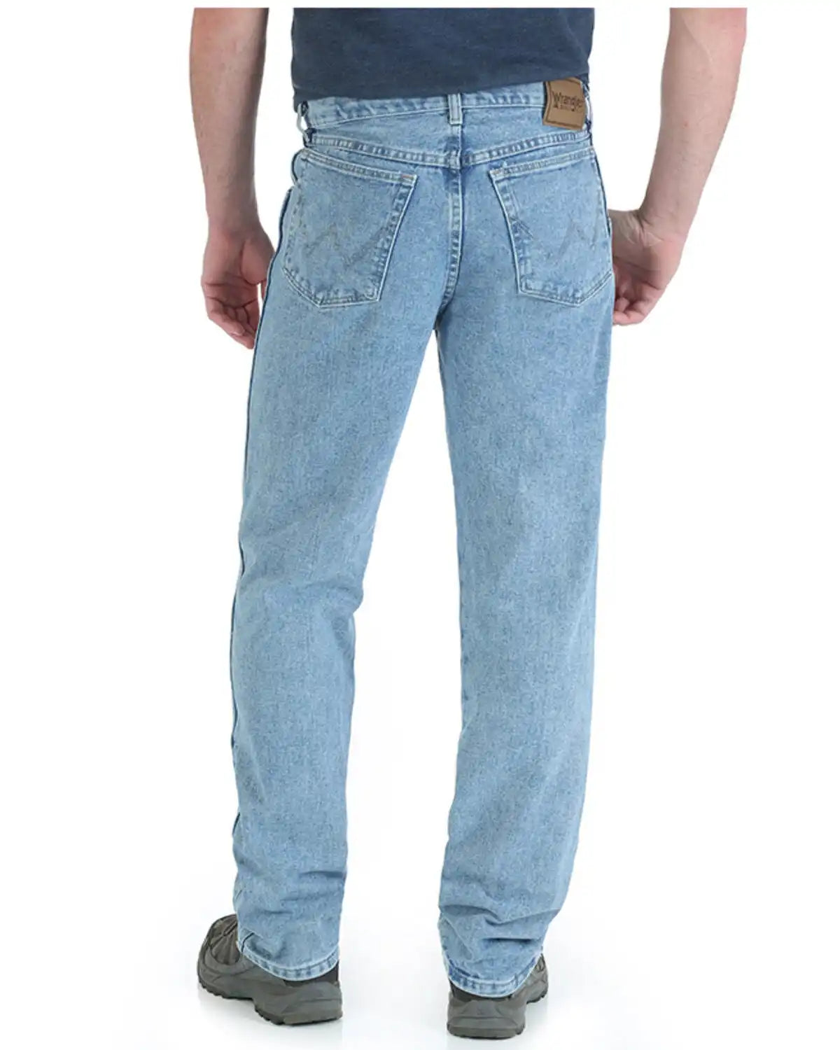 Wrangler Men's Vintage Indigo Wash Trail Trekker Relaxed Work Jeans - Big