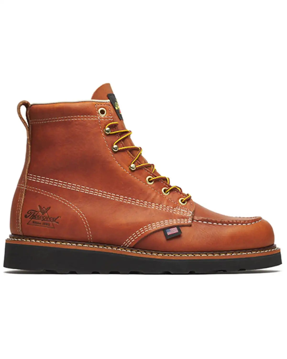 Thorogood Men's 6" American Heritage MAXWear Moc Wedge Work Boots - Soft Toe