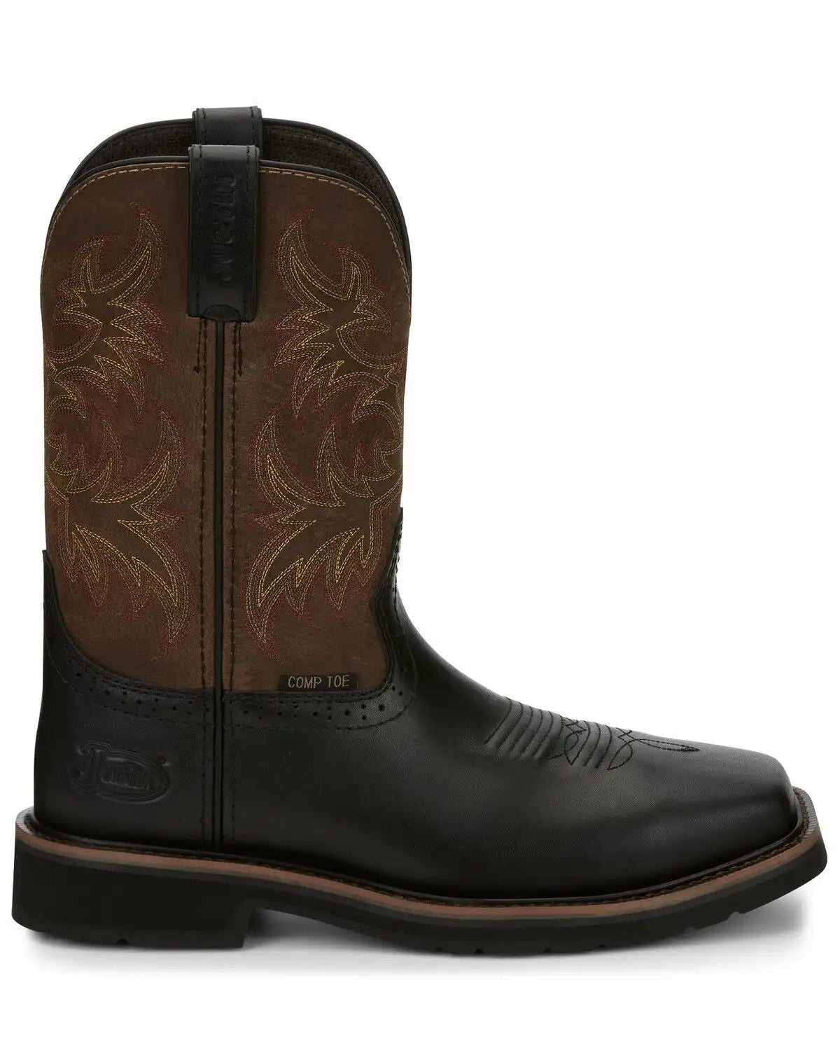 Justin Men's Driller Western Work Boots - Composite Toe