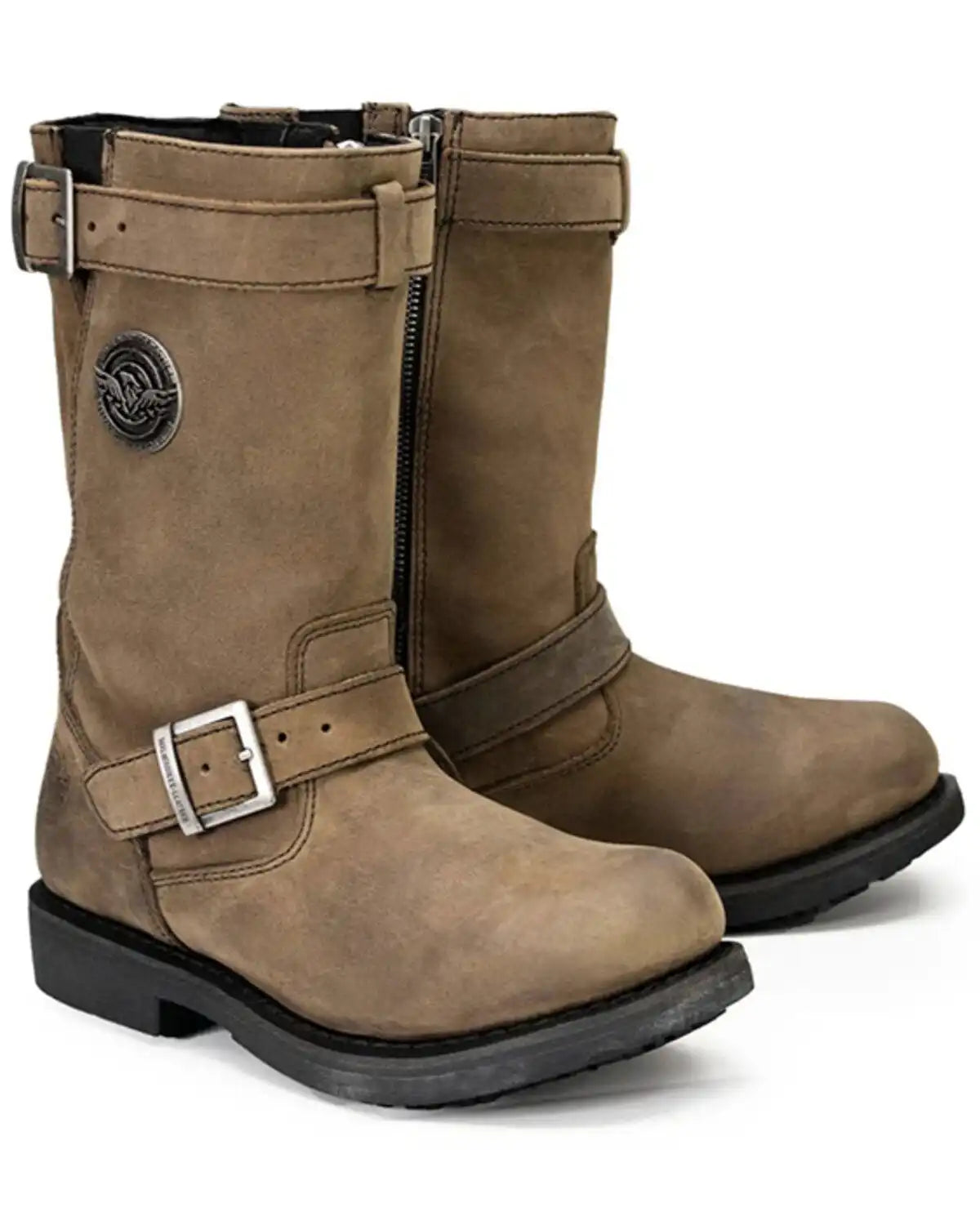 Milwaukee Leather Women's 10" Classic Engineer Motorcycle Boots - Round Toe