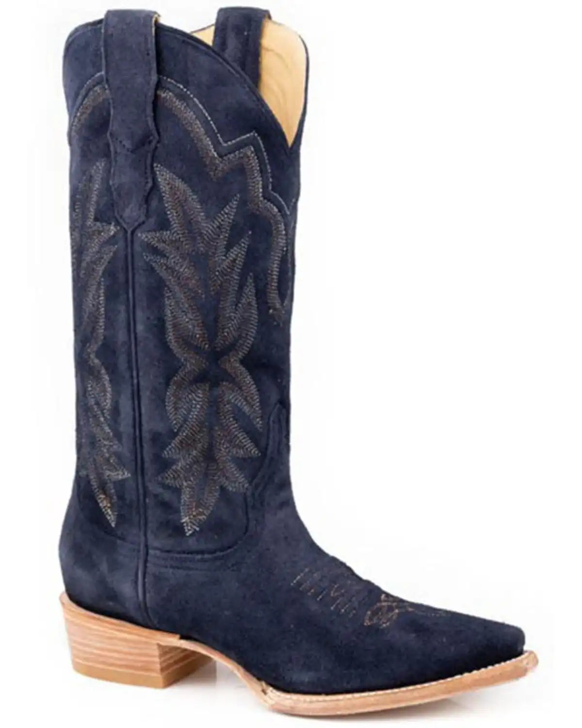 Stetson Women's Casey Suede Western Boots - Snip Toe