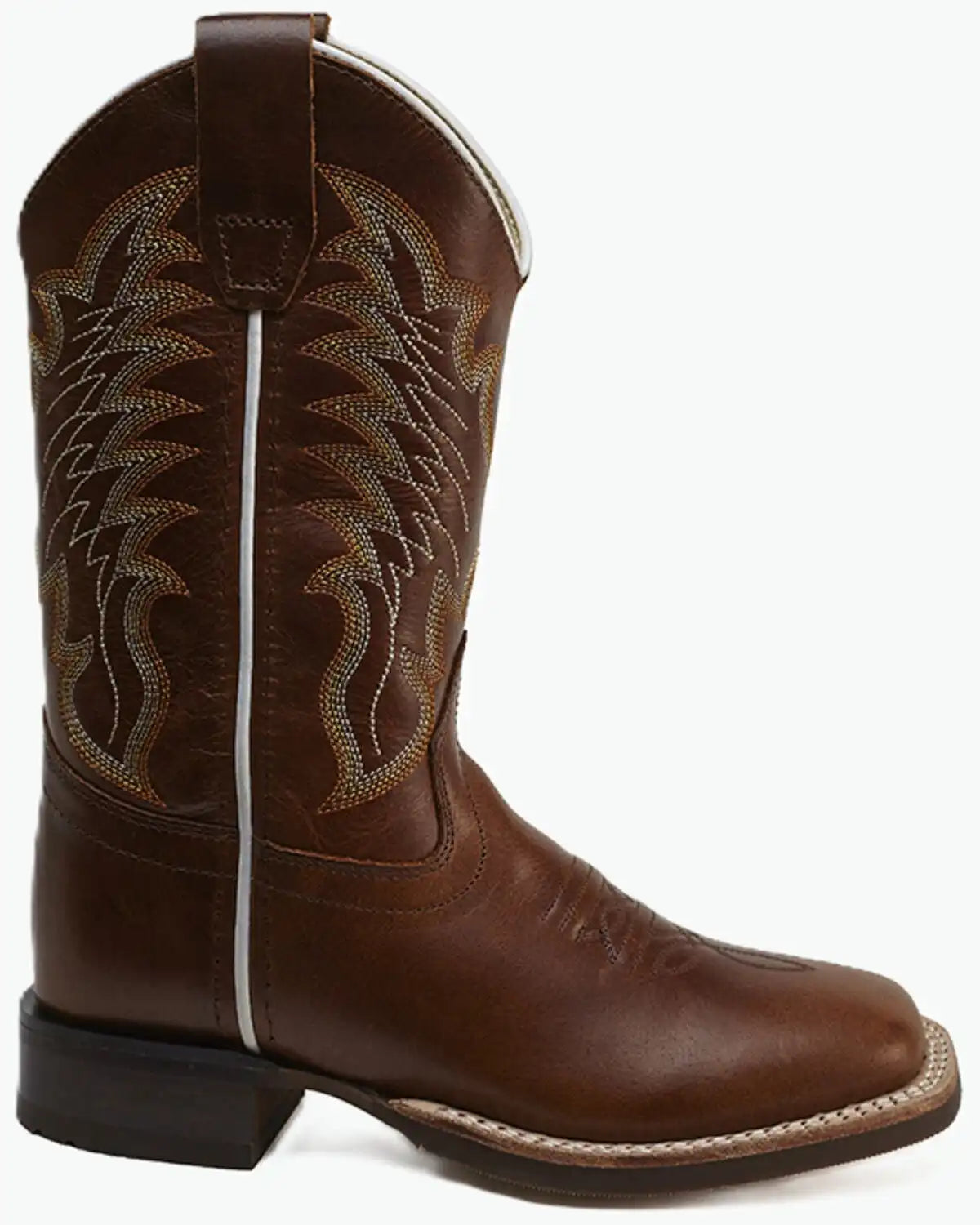 Old West Little Boys' Performance Western Boots - Broad Square Toe