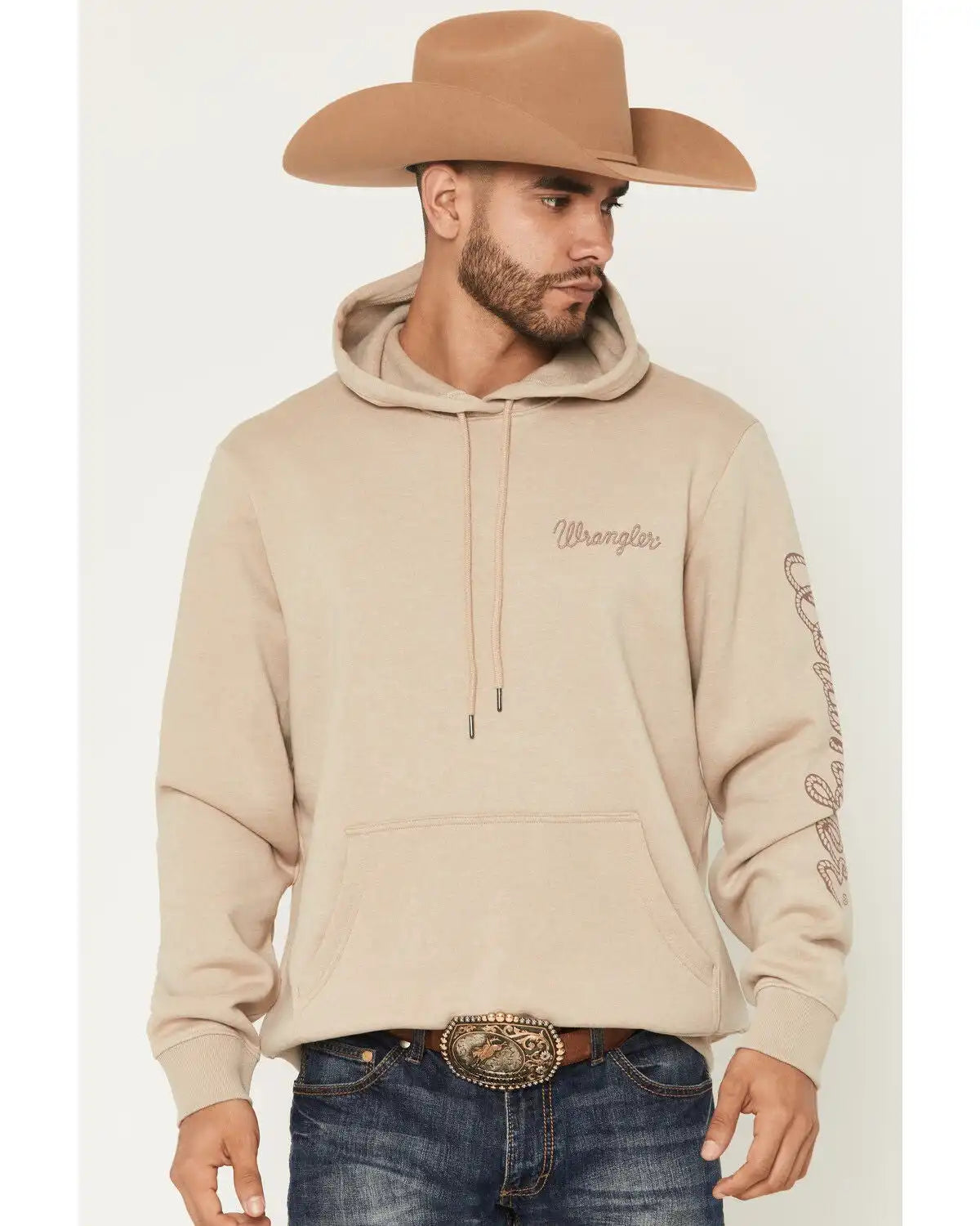 Wrangler Men's Logo Graphic Hooded Sweatshirt