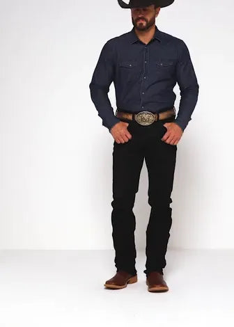 Cody James Men's Night Rider Wash Jackson Slim Straight Stretch Denim Jeans