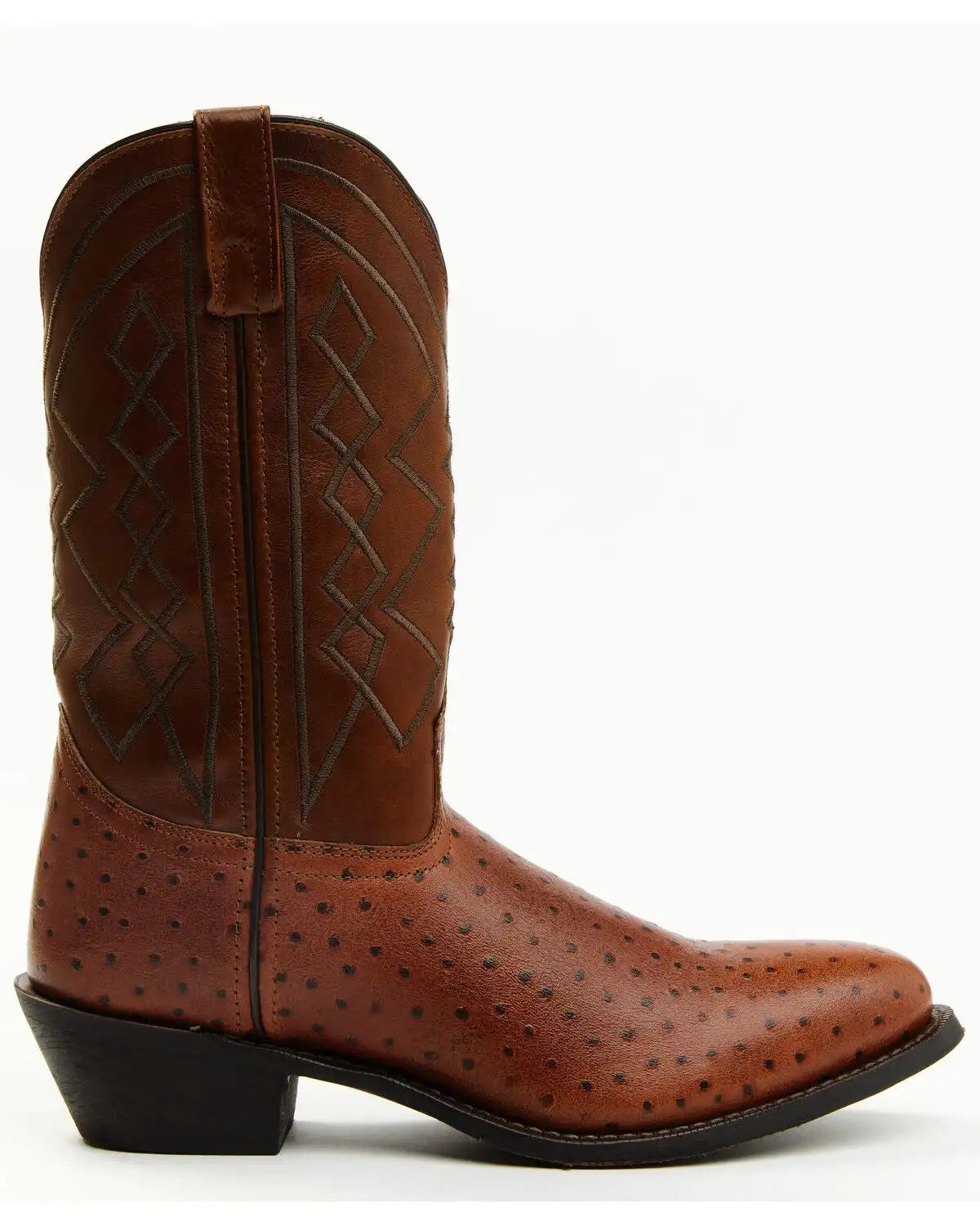 Laredo Men's Ostrich Print Performance Western Boots - Round Toe