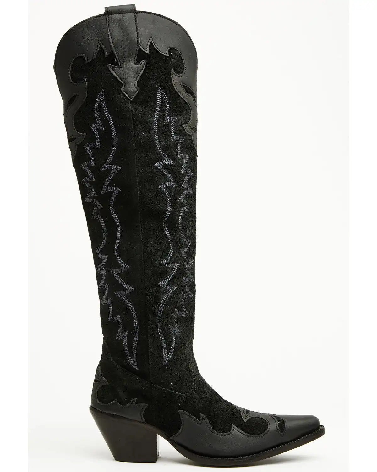 Dingo Women's Drama Queen Overlay Tall Western Boots - Round Toe