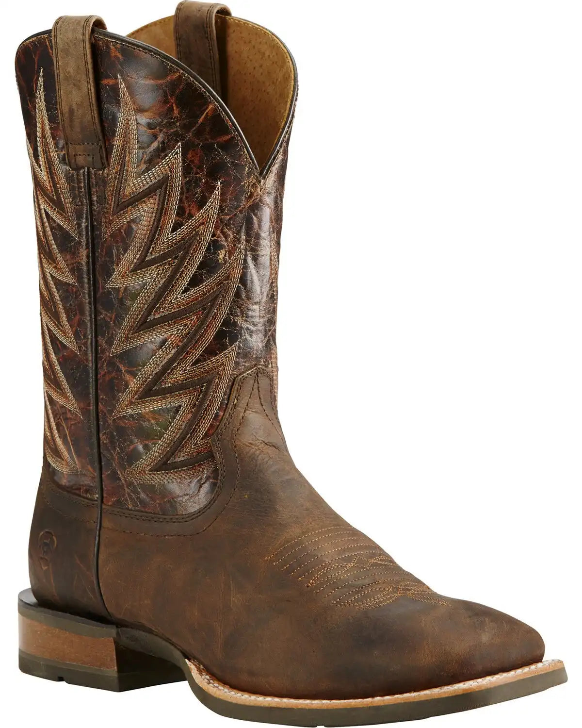 Ariat Men's Challenger Branding Iron Western Performance Boots - Broad Square Toe