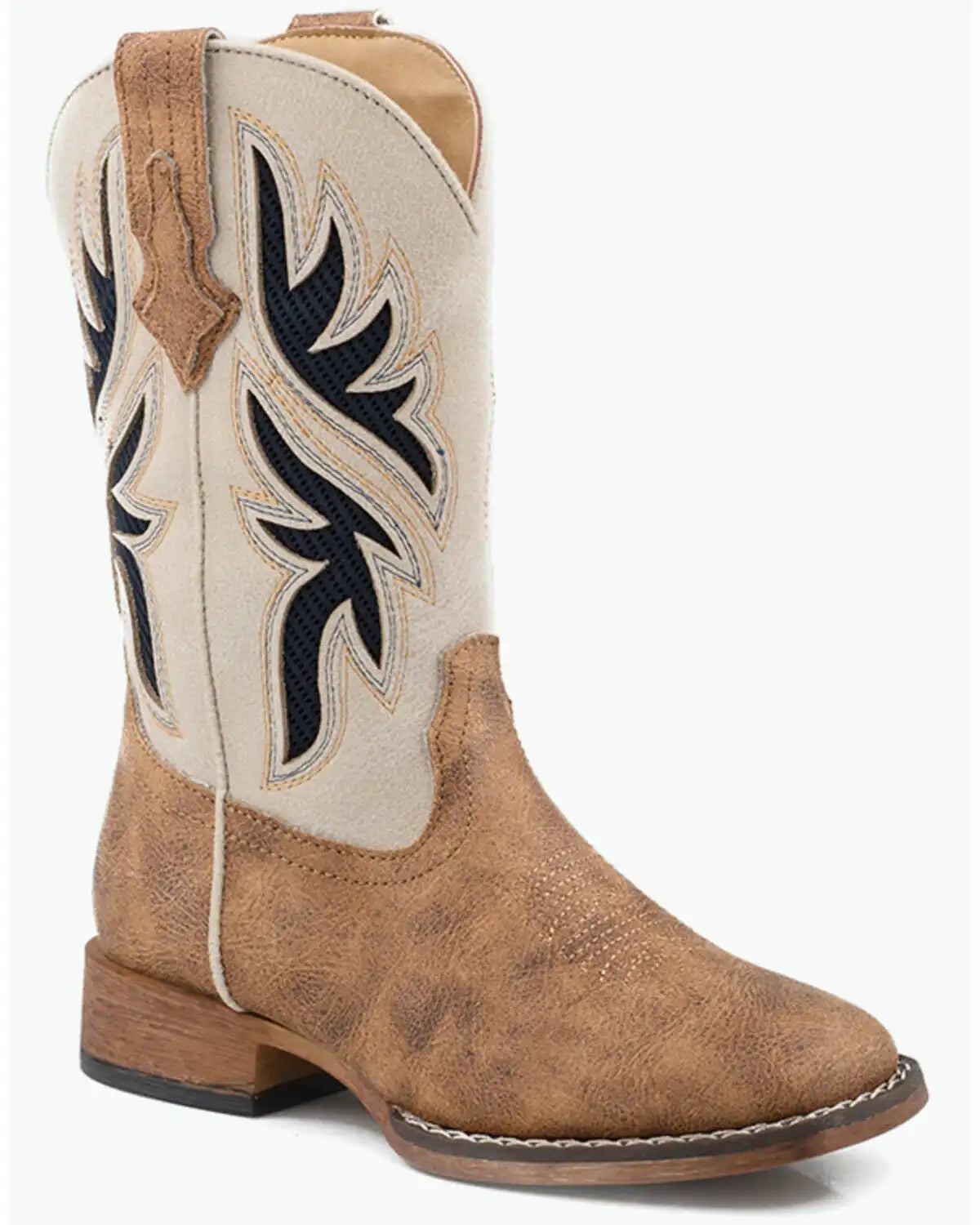 Roper Boys' Draftmaster Western Boots - Broad Square Toe