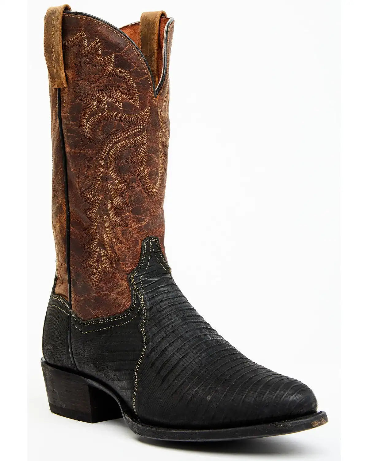 Dan Post Men's Winston Exotic Teju Lizard Western Boots - Round Toe