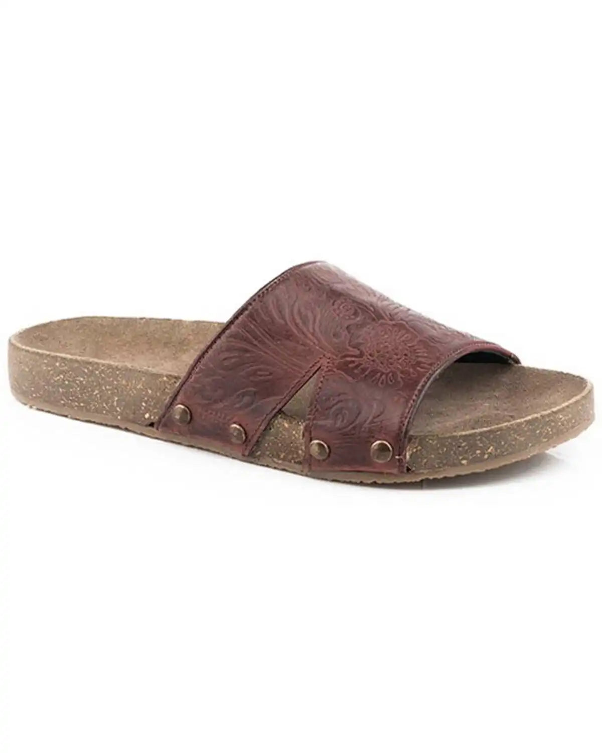 Roper Women's Destiny Floral Embossed Slide Sandal
