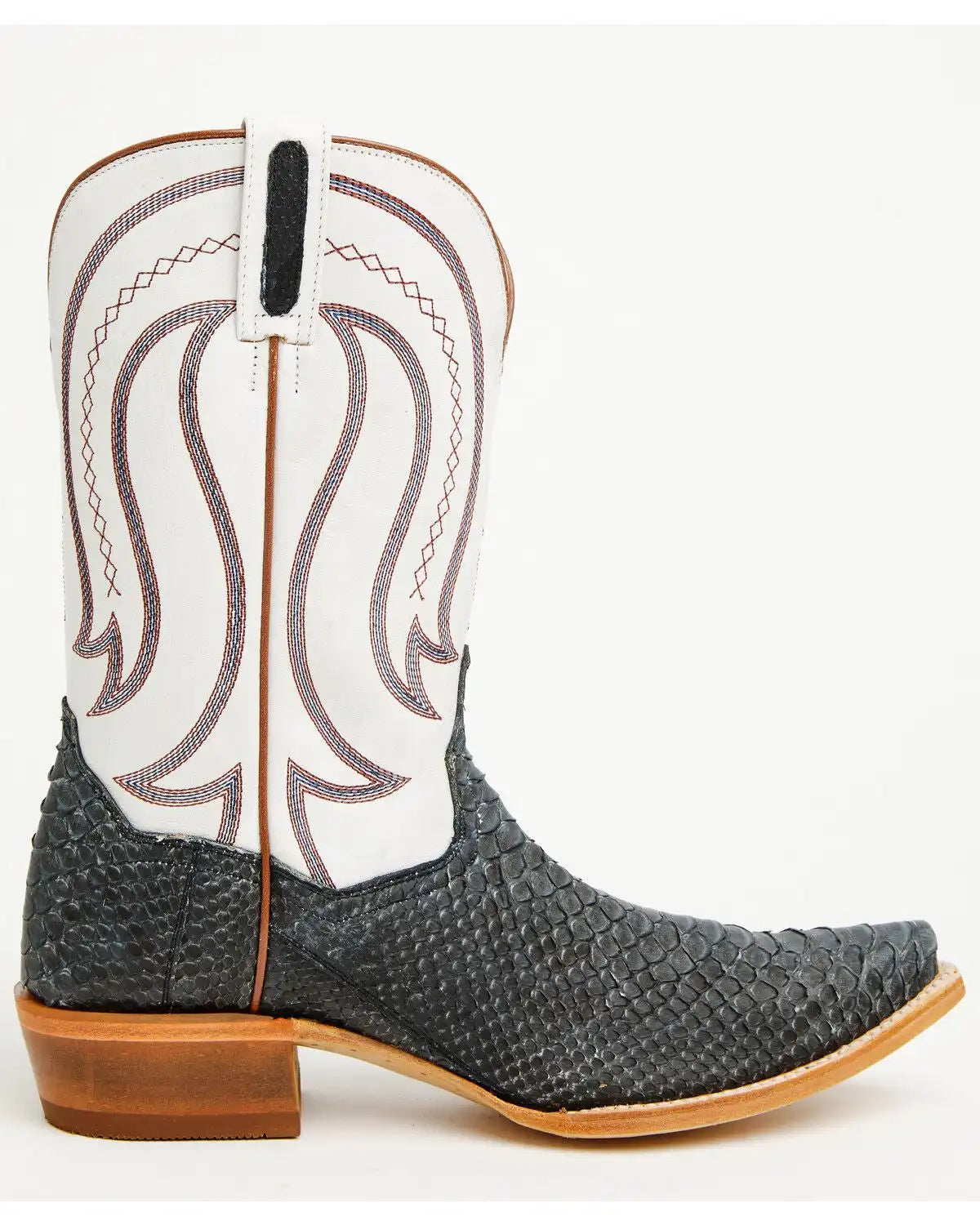Dan Post Men's Exotic Python Belly Western Boots - Snip Toe