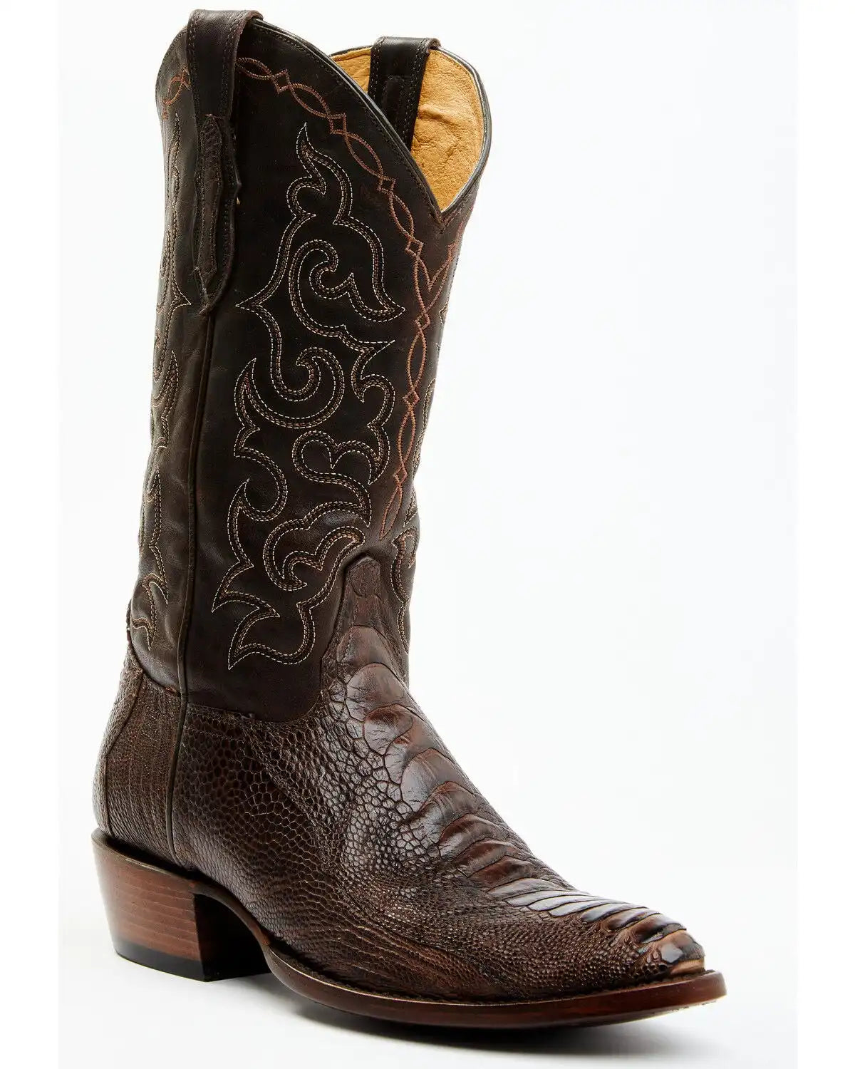 Cody James Men's Exotic Ostrich Leg Western Boots - Round Toe