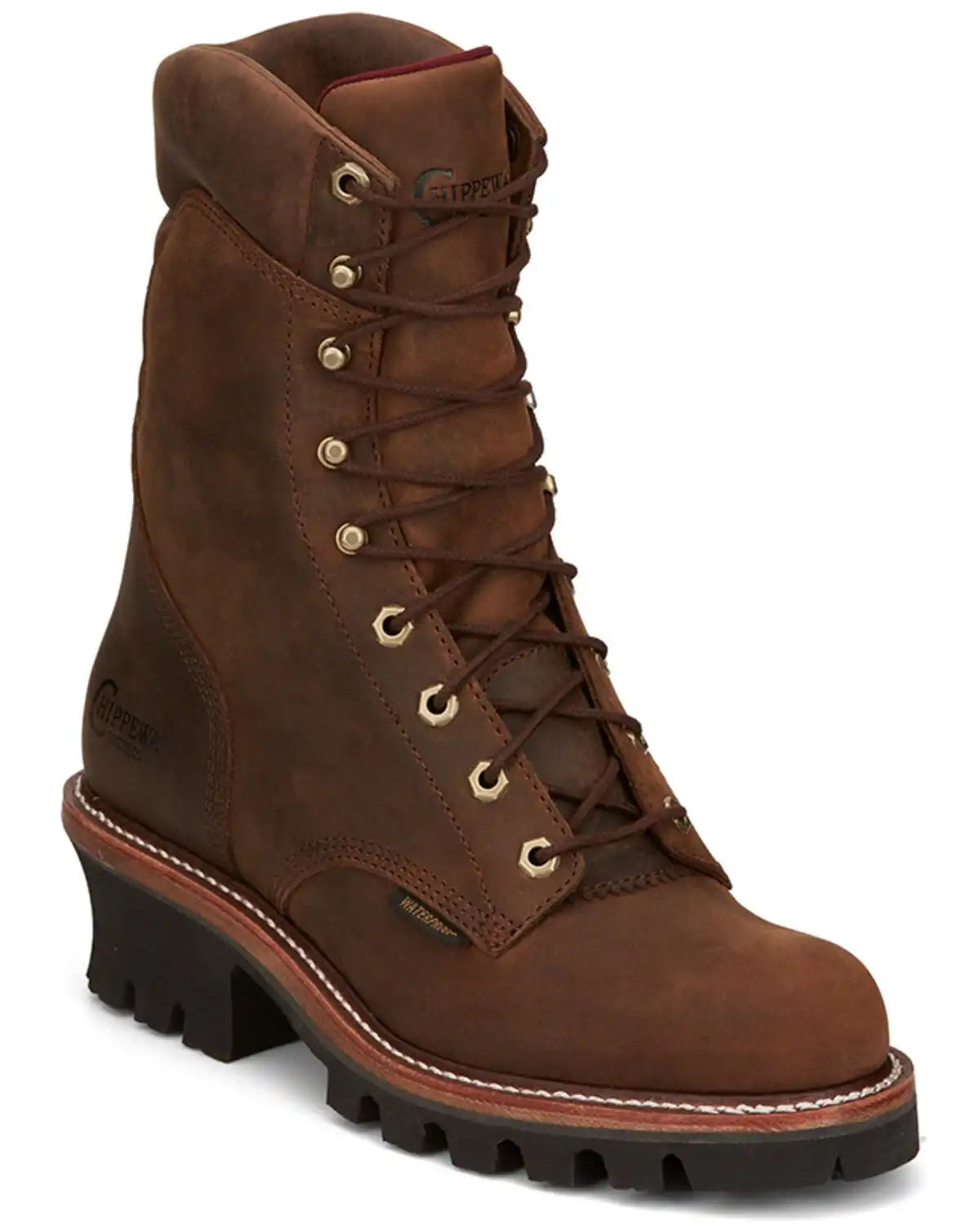 Chippewa Men's Super DNA 9" Waterproof Logger Work Boots - Soft Toe