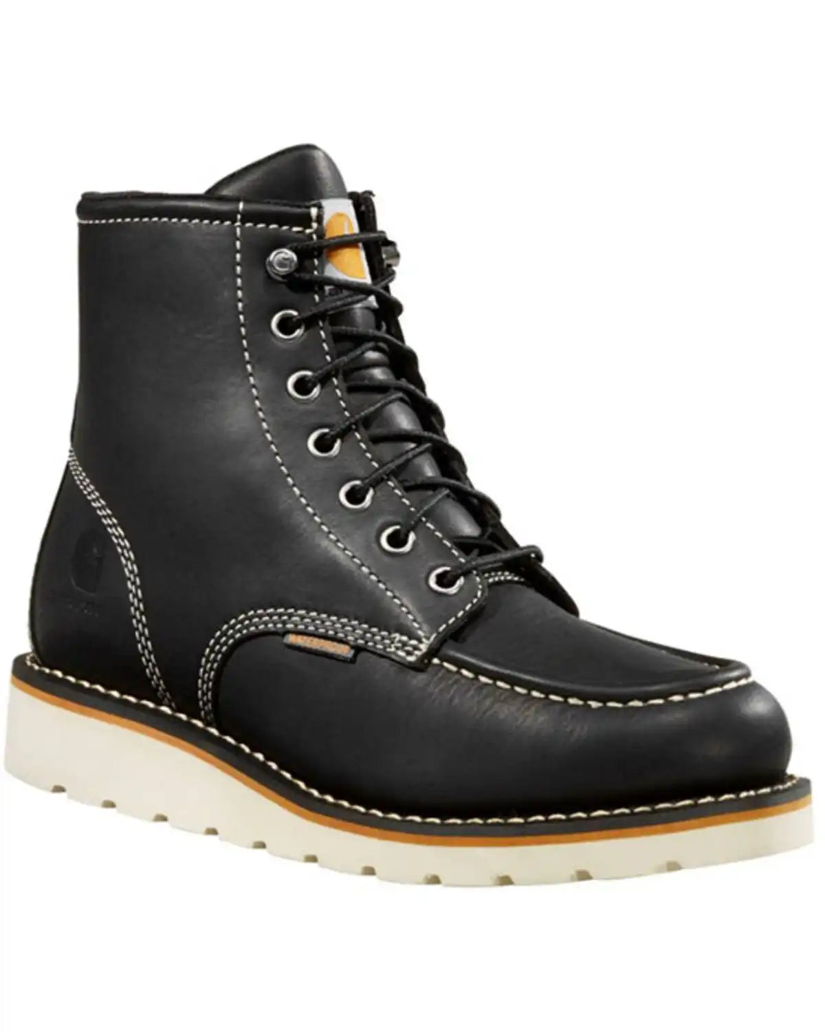 Carhartt Women's Black Wedge Sole Waterproof Work Boots - Soft Toe