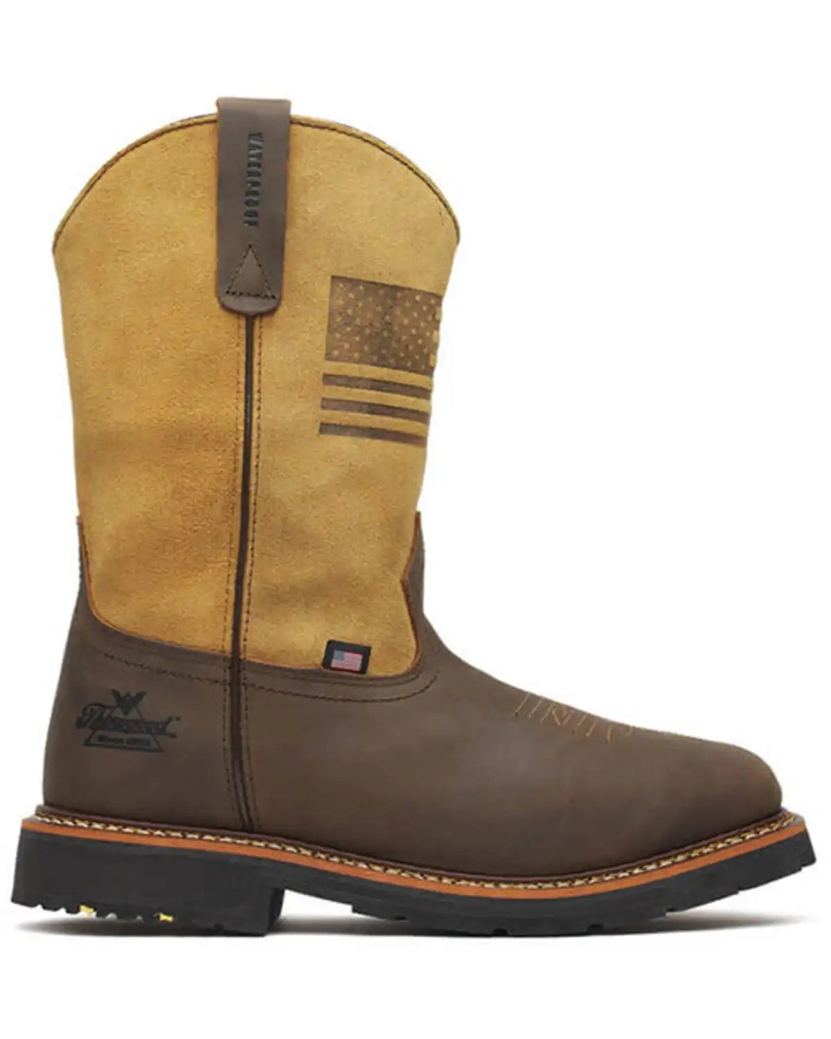Thorogood Men's 11" USA Waterproof Wellington Work Boots - Soft Toe