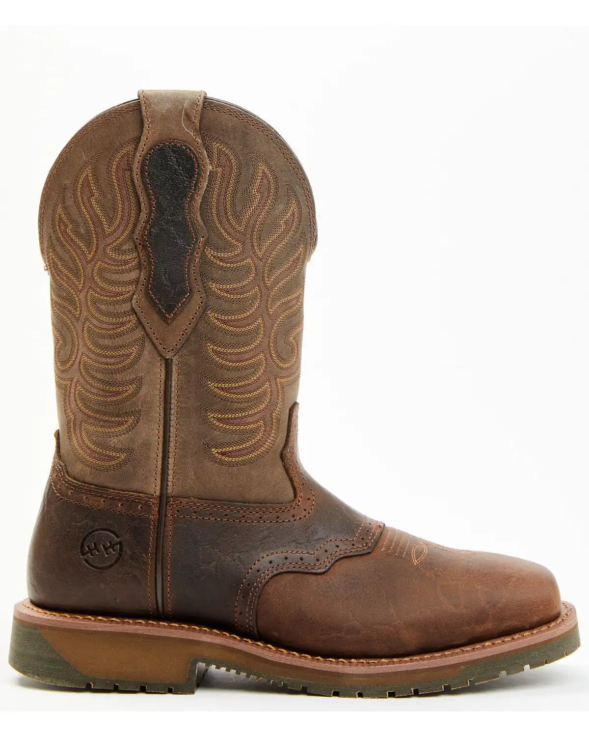 Double H Men's 11" Domestic I.C.E.™ Saddle Vamp Performance Western Boots - Broad Square Toe