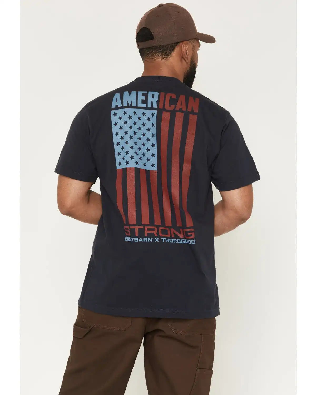 Boot Barn X Thorogood Men's American Strong Short Sleeve Graphic Work Shirt
