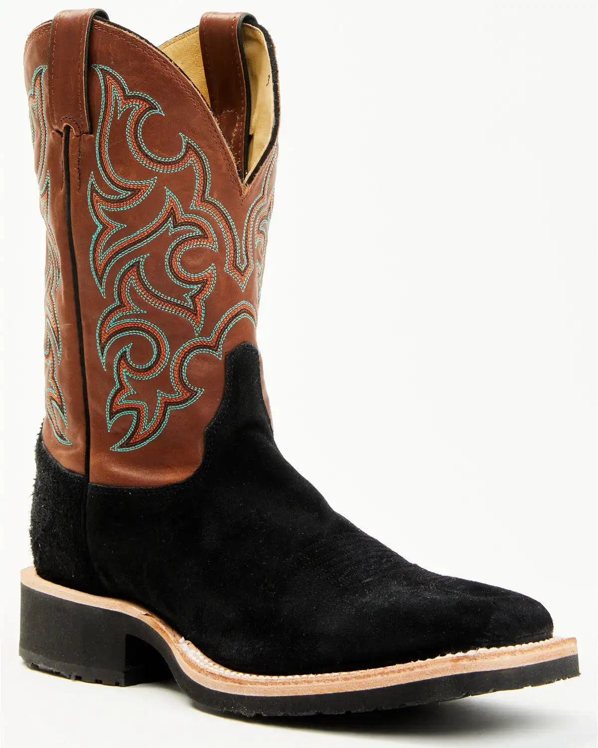 Justin Men's Alamo Roughout Performance Western Boots - Broad Square Toe
