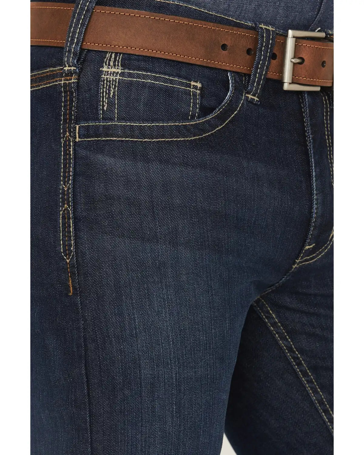 Cody James Men's FR Dark Wash Slim Bootcut Stretch Denim Work Jeans