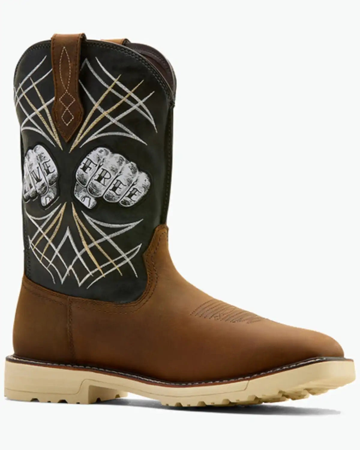 Ariat Men's Activator Live Free Pull-On Work Boots - Soft Toe