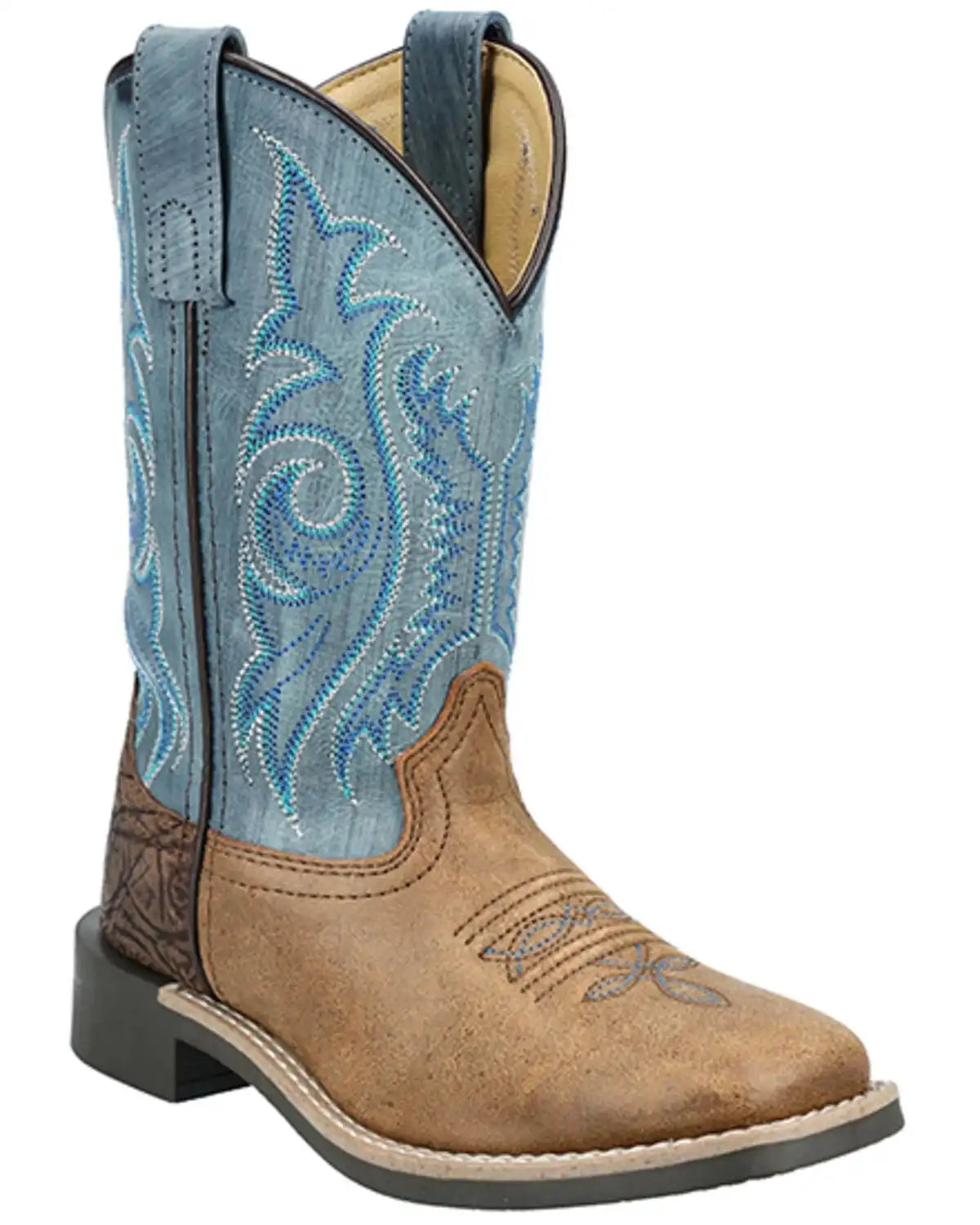 Smoky Mountain Boys' Cole Western Boots - Broad Square Toe